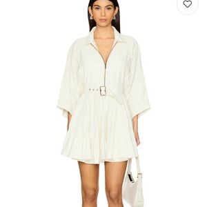 Free People Cream Mini Dress with Belt